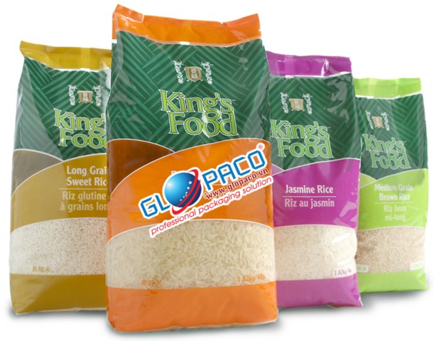 Túi gạo xuất khẩu xếp hông